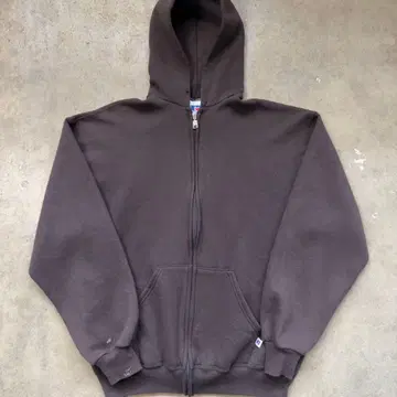 90s USA제 RUSSELL ATHLETIC 브라운 집업 후드티