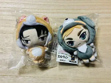 진격의 거인 아니마루코 봉제 인형 유년기 리바이 엘빈