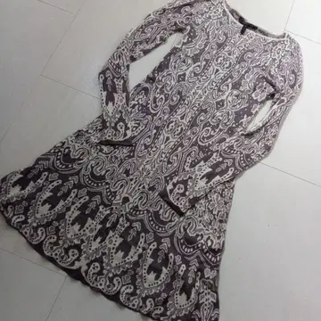 BCBGMAXAZRIA 우아한 레이스 무늬 원피스