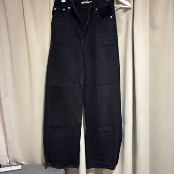 LEVI STRAUSS 블랙 와이드 레그 데님