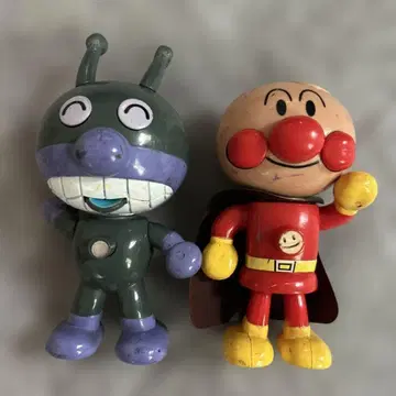 호빵맨 레트로 피규어 호빵맨과 세균맨