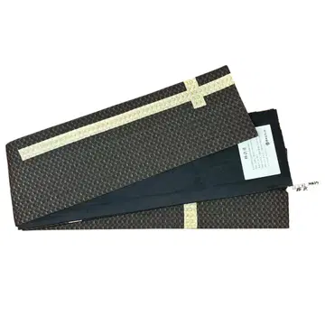 1점만 혼다야 겐베에 반폭 오비 감즙 1122 블랙 종이 직물