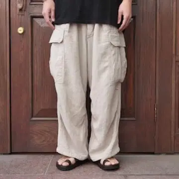 HERILL 26SS 린넨 정글 퍼티그 팬츠 0