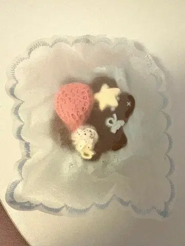 초코 민트 케이크 스퀴즈 반짝이는 봉투 해외