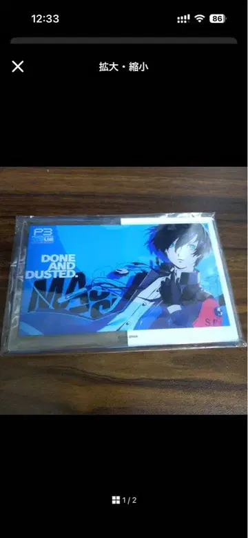 주인공 아크릴 보드 미니게임 A상 난자타운 페르소나 3 리로드 C