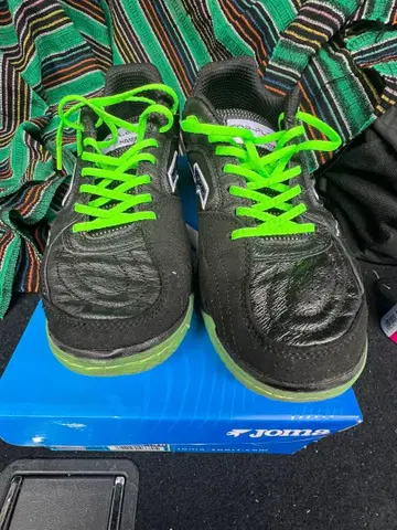 Joma top flex plus 풋살화 25.5cm 블랙/그린