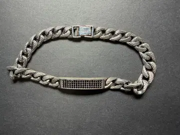 미사용 실버 925 체인 팔찌