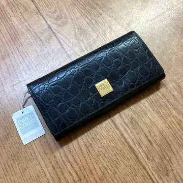 ENRICO COVERI 엔리코 코벨리 장지갑 가죽 느낌 원 포인트