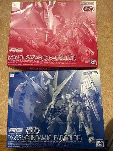 RG 뉴 건담 클리어 컬러 RG 사자비 클리어 컬러 세트