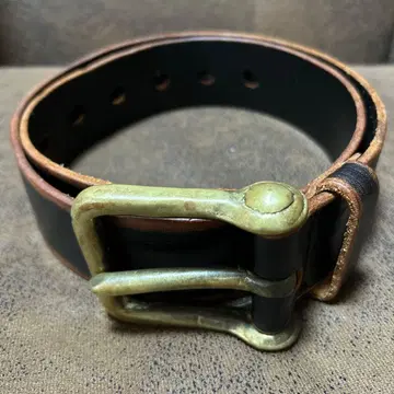 saranam WALPIER 천연 가죽 벨트 블랙