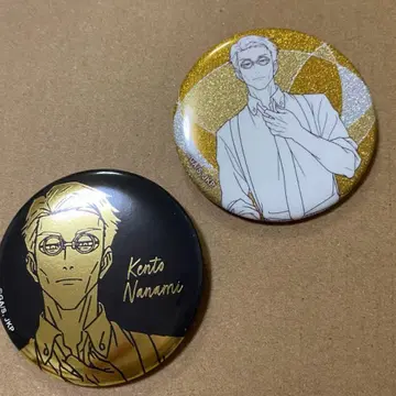 주술회전 플라자 rest TD 캔뱃지 글리터 금박 나나미 켄토