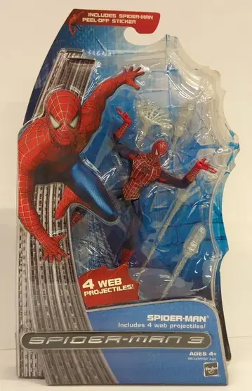 HASBRO 액션 피규어 스파이더맨 / 웹 발사체 4개 포함 5인치