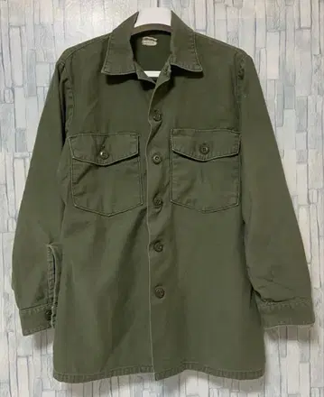 방출품 미군 실물 유틸리티 셔츠 OG-107 베이커 셔츠