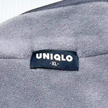 올드 UNIQLO 남성용 XL 하프 지퍼 플리스 자켓 그레이