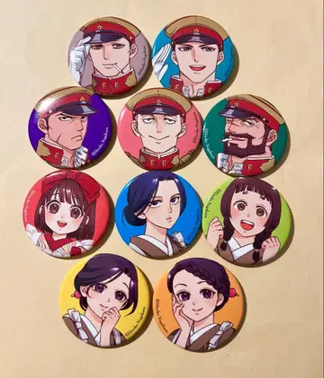 연기와 꿀 캔뱃지 분치와 군인 세트 히메코와 하녀 세트