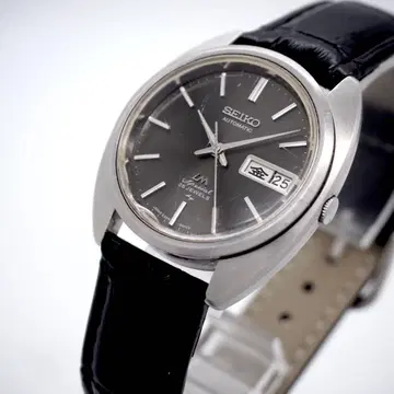 243 작동 SEIKO 시계 빈티지 로드매틱 블랙 자동 와인딩