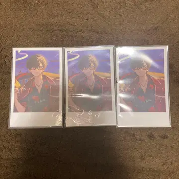 니지산지 유메오이 카케루 생일 굿즈 폴라로이드풍 카드 3종 세트