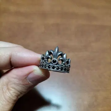 저스틴 데이비스 크라운 반지 블랙 지르코니아