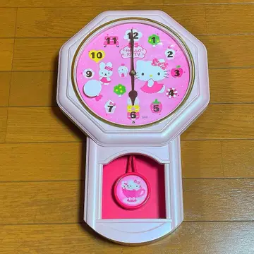 산리오 헬로키티 시계 벽시계 태엽 시계 뮤직 사운드