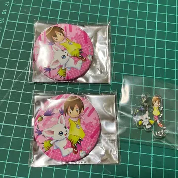 디지몬 다이버시티 배지 25주년 오다이바 캔뱃지 이슬이(히카리) 참