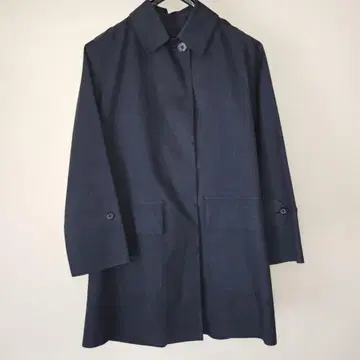 Macintosh 네이비 밴딩 코트