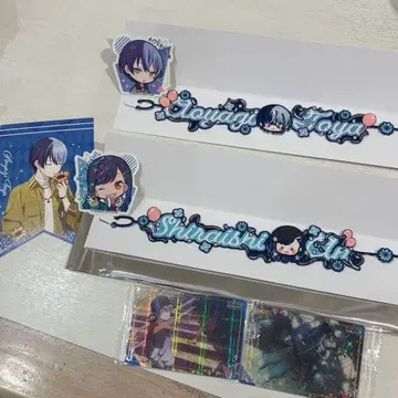 프로세카 자수 팔찌 스티커 카드 스퀘어 캔뱃지 토우야 안