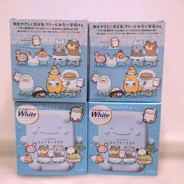 가오 비누 화이트 무엇이든 생물 메이크업 비누 요코미조 유리