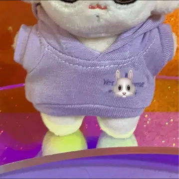 yet 퍼플 후디 10cm 인형 옷