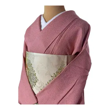 하나의 문양 이로무지 기모노 살몬 핑크