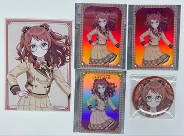 학원 아이돌 마스터 하나미 사키 캔뱃지 오로라 카드 L판 브로마이드