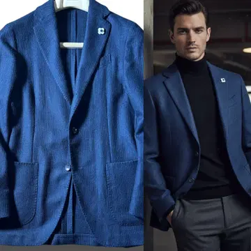 라르디니 LARDINI 캐시미어 100% 테일러드 자켓 44