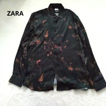 ZARA 꽃무늬 셔츠 레이온 불가리 제조