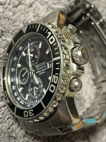 레어 정크 SEIKO SNA225 7T32-7G20 빈티지 쿼츠