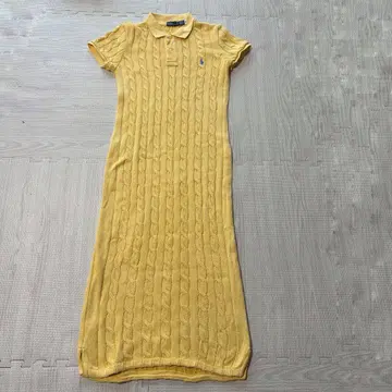 S043 폴로 랄프로렌 24SS Polo 미디 드레스 케이블 니트