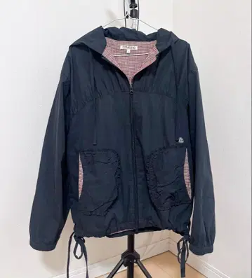 coyseio 리버서블 네이비 체크 자켓