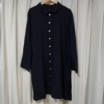 스탬프앤드다이어리 블랙 셔츠 원피스