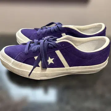 CONVERSE 퍼플 스웨이드 스니커즈 24.5cm