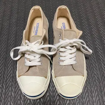 새상품급 90's 컨버스 잭 퍼셀 스웨이드 베이지 스니커즈