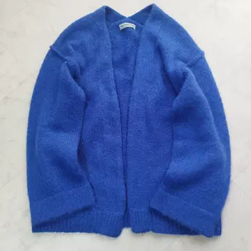 마이클로스 모헤어 혼방 가디건 블루 영국 라이선스