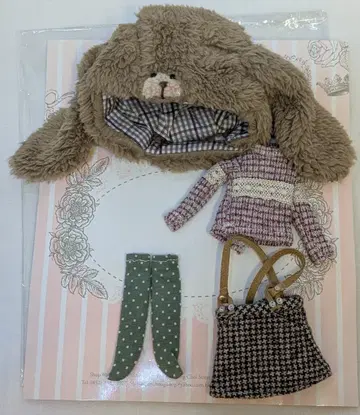 BHC 네오 브라이스 사이즈 의상 토끼 귀 모자+상의+스커트+양말