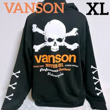[ VANSON ] 후디 집업 후드티 스컬 해골 뼈 남성용 XL