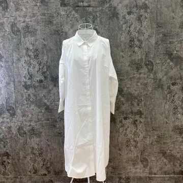 GU 지유 셔츠 원피스 롱 긴팔 돌려입기 발군 화이트(S)
