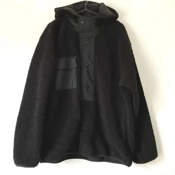 GU ENGINEERED GARMENTS 보아 플리스 스냅 후드티