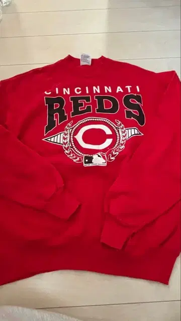 신시내티 레즈 맨투맨 xl 레드 빈티지 90s