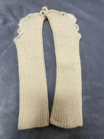 영국군 암워머 장갑 핸드워머 아이보리 울 밀리터리 방한