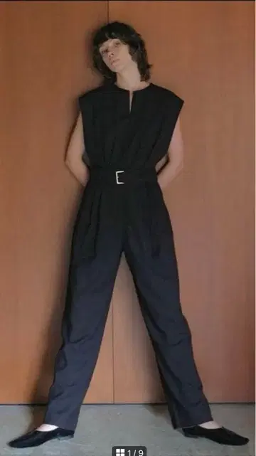 CLANE SLEEVELESS BELTED ALL IN ONE