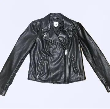 GAP 비건 가죽 라이더 자켓 블랙 S 사이즈
