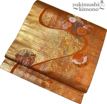 QQ2-115 나고야 오비 나고야 제직 오렌지 354cm 특가 상품