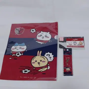 치이카와 x J리그 가시마 앤틀러스 키링 클리어 파일 스티커