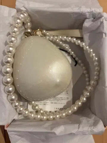 [ 미사용 새상품 ] 시몬 로샤 펄 egg 백 mini